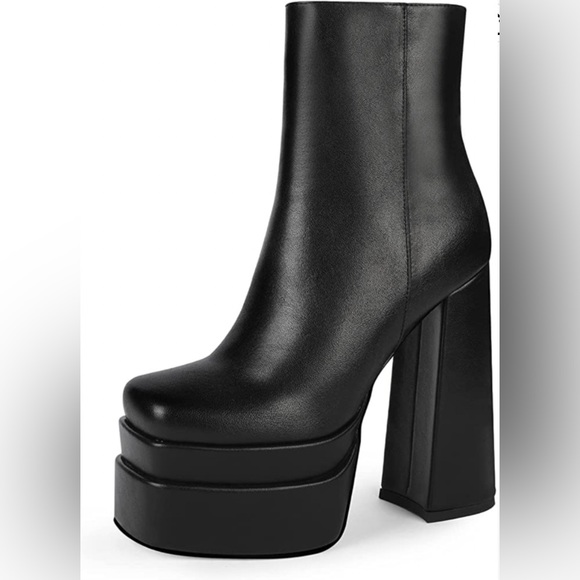 WETKISS Platform Boots Black - Picture 2 of 2